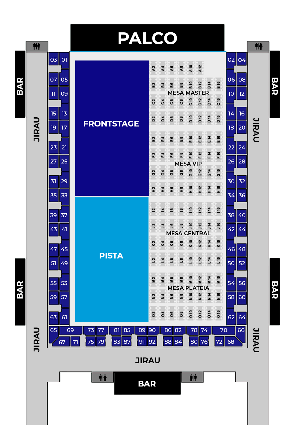 Mapa do Evento